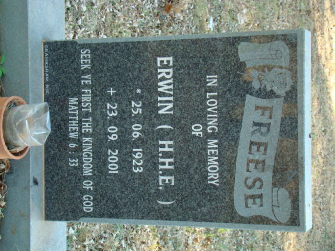 FREESE H.H.E. 1923-2001