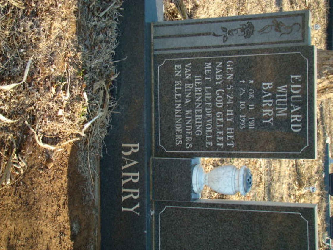BARRY Eduard Wium 1911-1993