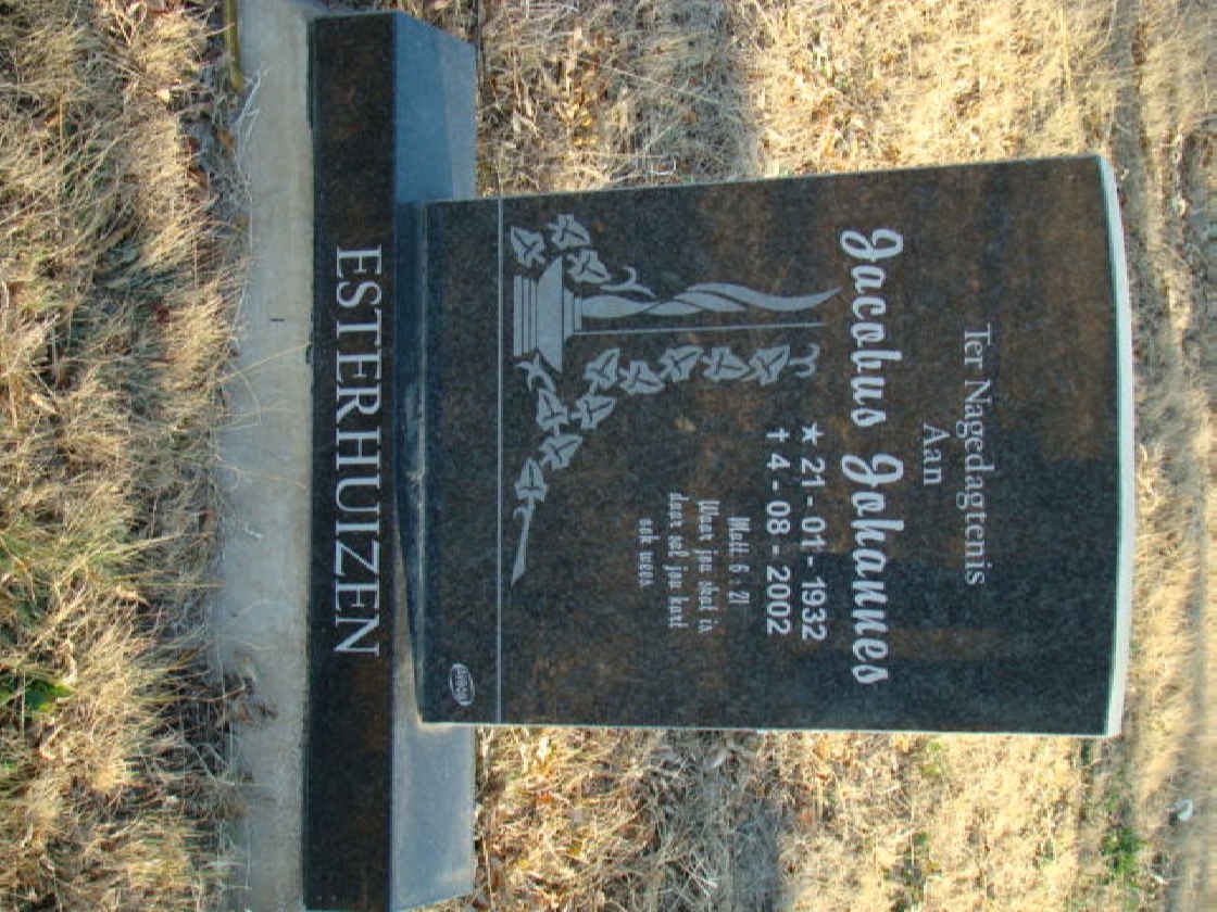 ESTERHUIZEN Jacobus Johannes 1932-2002