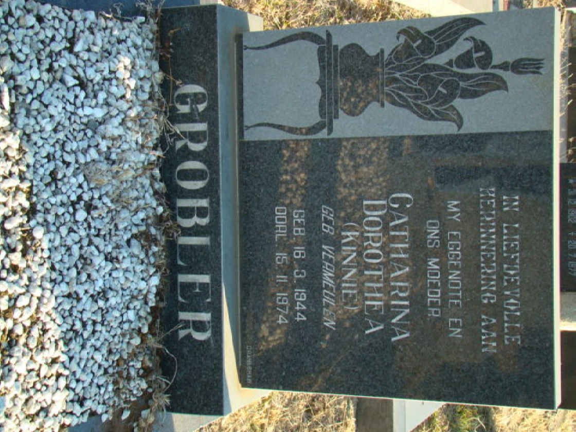 GROBLER Catharina Dorothea nee VERMEULEN 1944-1974
