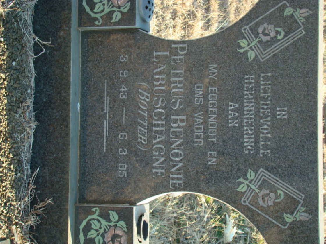 LABUSCHAGNE Petrus Benonie 1943-1985
