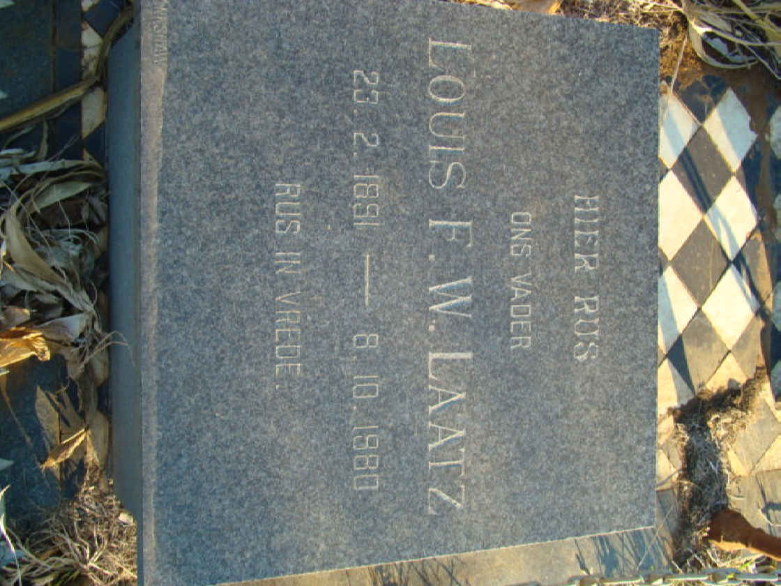LAATZ Louis F.W. 1891-1980