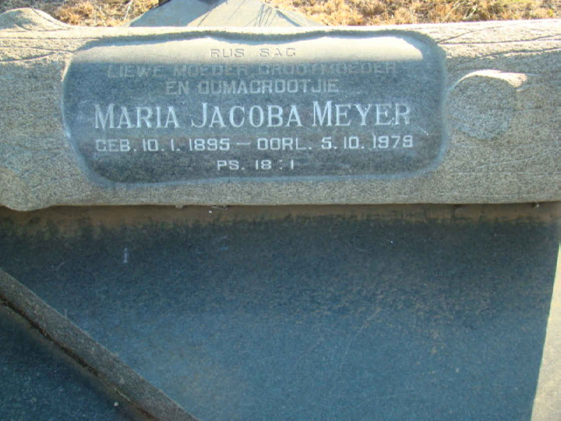 MEYER Maria Jacoba 1895-1979