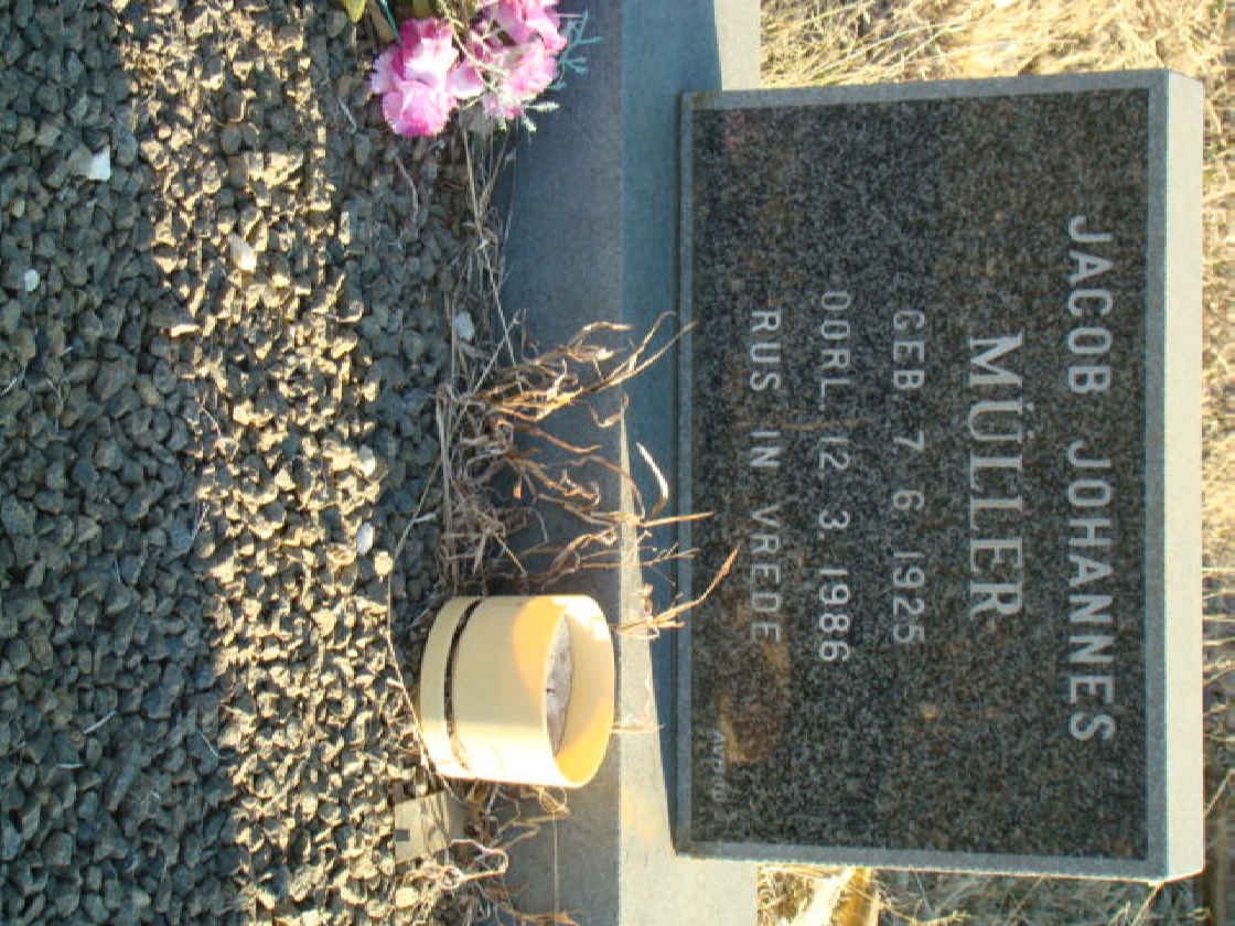 MULLER Jacob Johannes 1925-1986