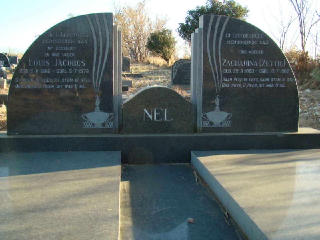 NEL Louis Jacobus 1880-1976 &amp; Zacharina 1893-1982