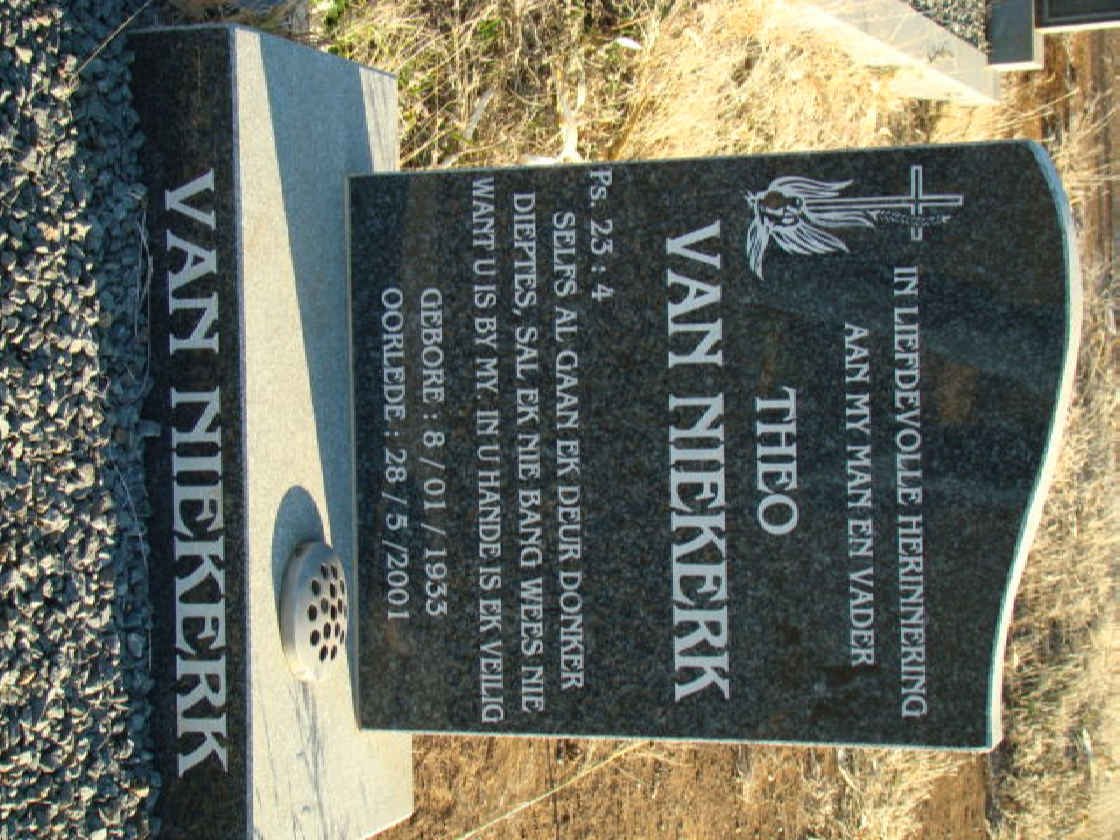 NIEKERK Theo, van 1933-2001