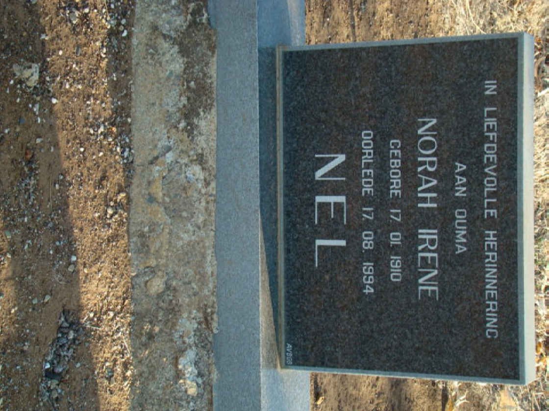 NEL Norah Irene 1910-1994