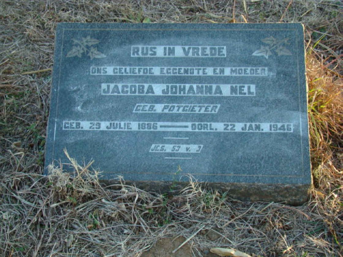 NEL Jacoba Johanna nee POTGIETER 1886-1946