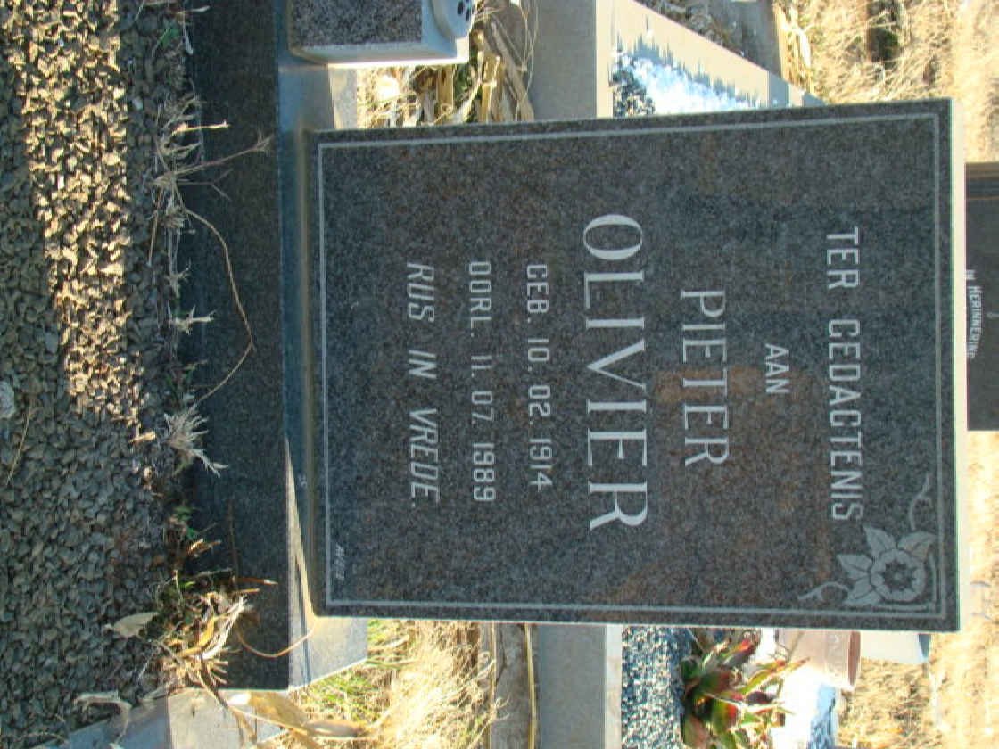 OLIVIER Pieter 1914-1989