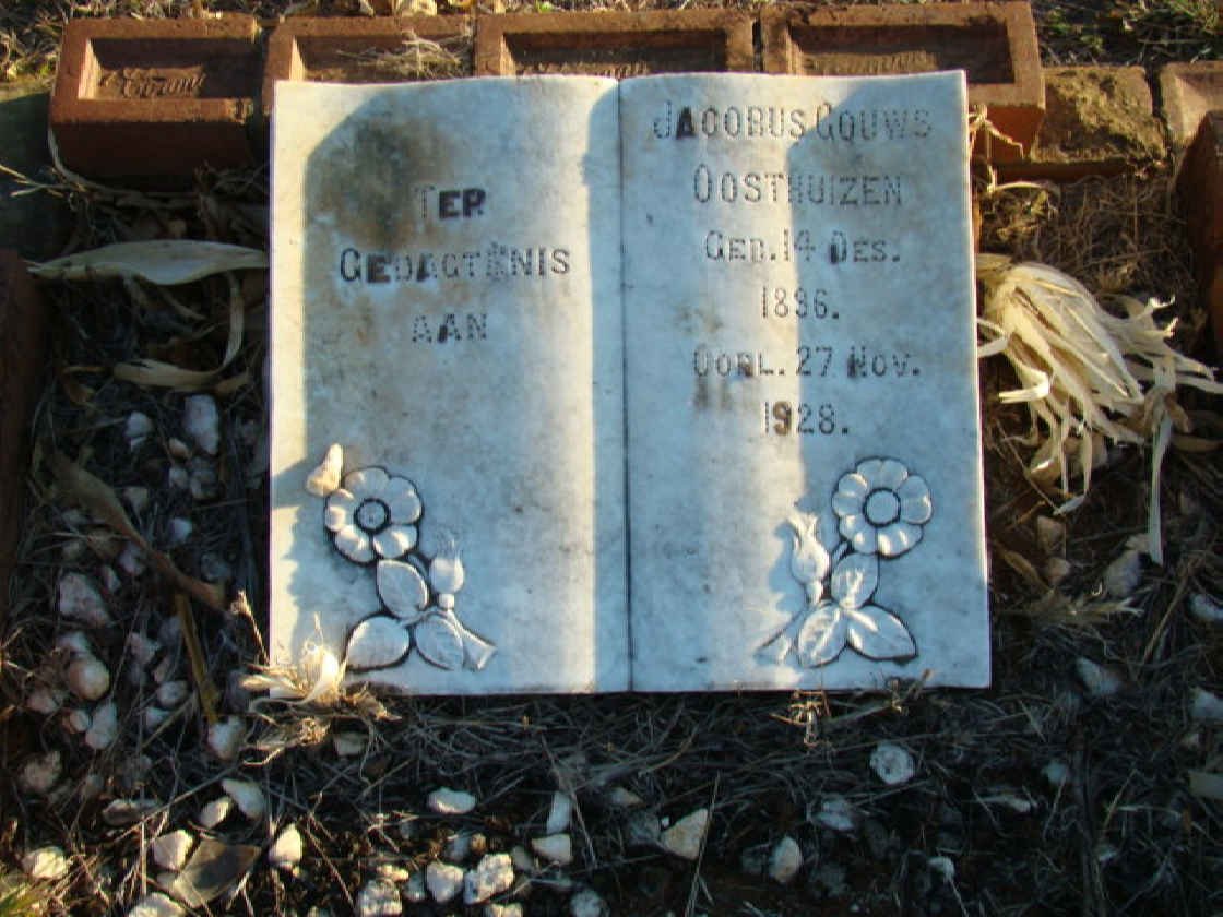 OOSTHUIZEN Jacobus Gouws 1896-1928