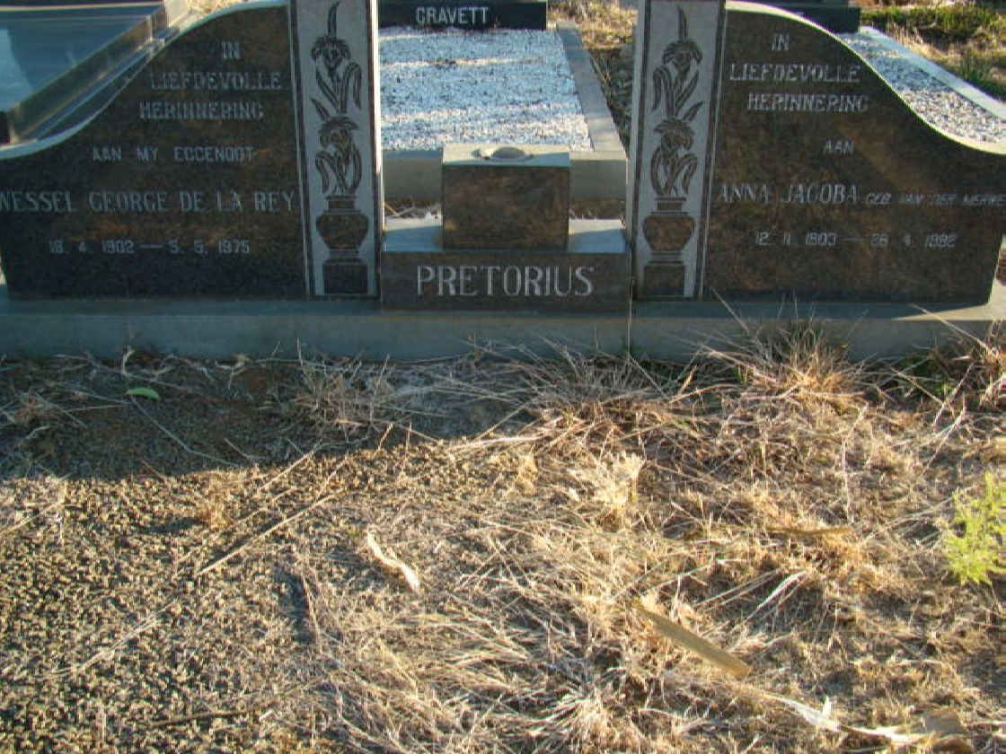 PRETORIUS Wessel George de la Rey 1902-1975 &amp; Anna Jacoba VAN DER MERWE 1903-1982