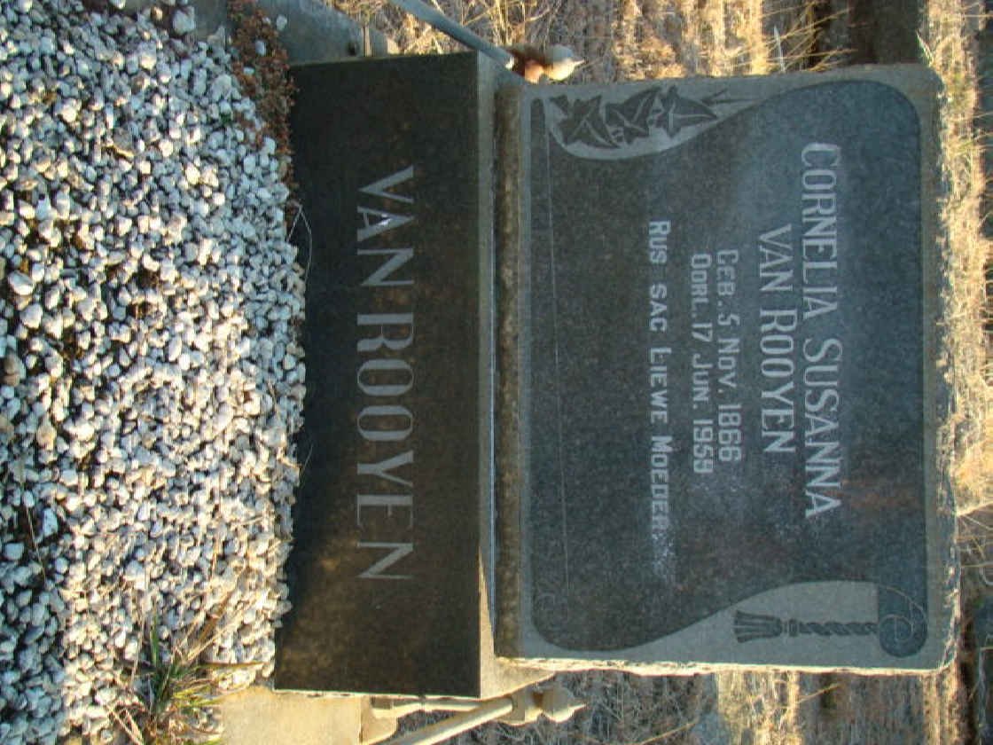 ROOYEN Cornelia Susanna, van 1866-1959