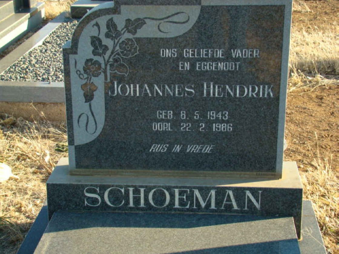 SCHOEMAN Johannes Hendrik 1943-1986