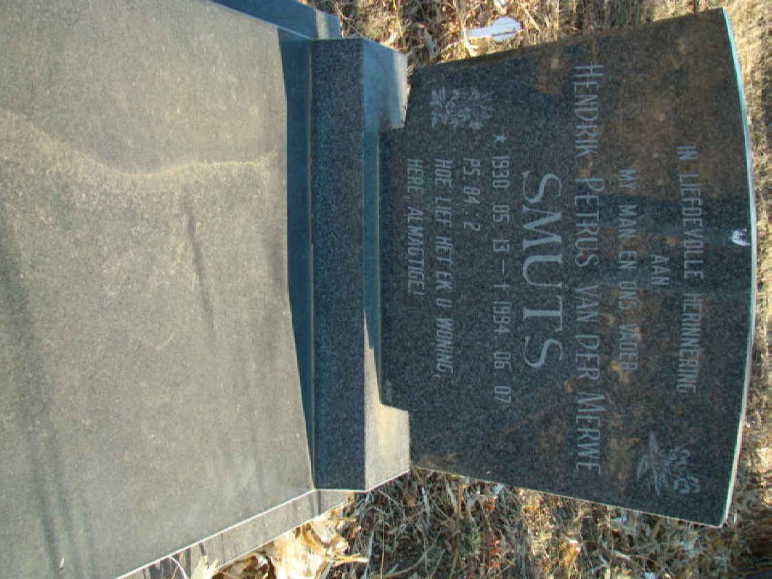 SMUTS Hendrik Petrus van der Merwe 1930-1994