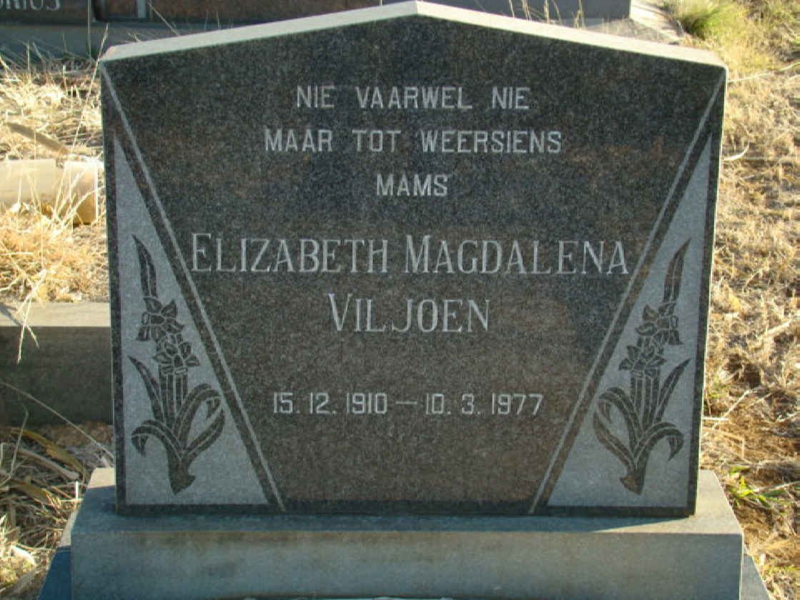 VILJOEN Elizabeth Magdalena 1910-1977