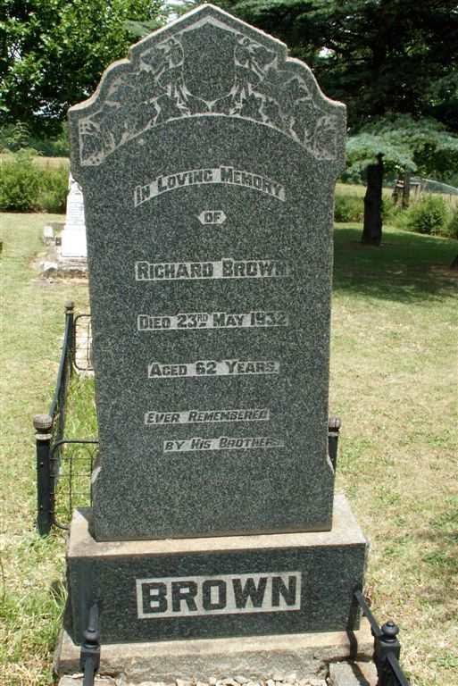 BROWN Richard -1932